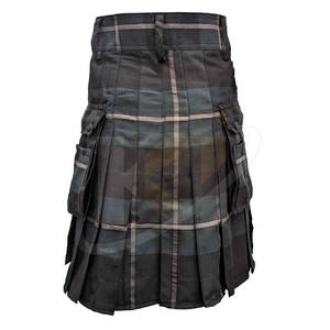 Prix de gros Kilts de tartan décontractés pour hommes à l'extérieur Kilts de tartan légers surdimensionnés avec logo personnalisé pour hommes - Product Image 2