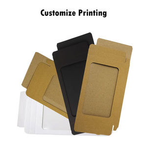 Cajas de embalaje de la caja del teléfono celular de Kraft, cajas de embalaje de la cubierta del teléfono móvil Kraft con cajas de embalaje móviles de la ventana plástica - Product Image 2