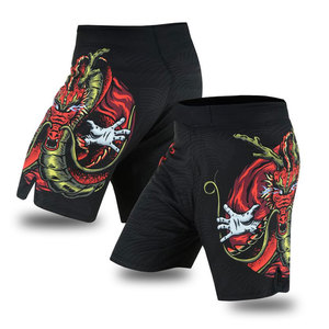 Pantalones cortos MMA de marca personalizada de alta calidad para hombre, transpirables sublimados, 100% algodón, ropa deportiva elástica informal, ropa de artes marciales - Product Image 1