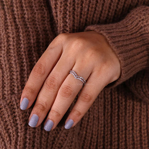 Anillo de aniversario de boda de diamante cultivado en laboratorio redondo de marquesa elegante, regalo de cumpleaños perfecto personalizable para mujer - Product Image 4