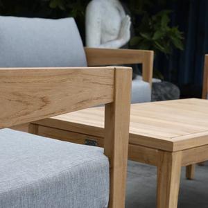 โซฟาไม้สักกลางแจ้งร่วมสมัยสำหรับสวนโรงแรมลานสวนและเฟอร์นิเจอร์นั่งเล่น - Product Image 2