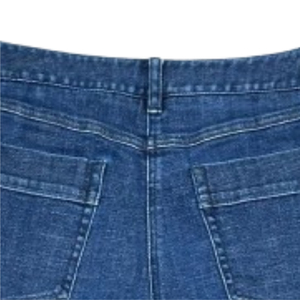 Nouveauté Short en jean taille moyenne pour femmes, longueur genou, style droit, shorts d'été 100% coton de haute qualité - Product Image 6