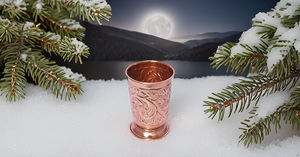 Fabriqué à la main Beautyfull en relief cuivre métal tasses en verre menthe Julep tasse verres accessoires - Product Image 6