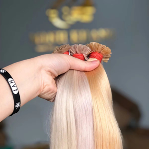 Extensiones de cabello italiano Keratin Flat-Tips 100% Remy Vietnamita Tape Precio al por mayor con estilo de onda de fábrica - Product Image 1