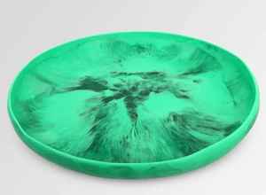 Design moderne Plats et assiettes en résine Forme ronde Motif personnalisé Plateau de service écologique moderne allant au lave-vaisselle - Product Image 3