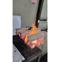 COCORIKI Duurzame BBQ-kokoskolen met hoog koolstofgehalte, hexagonale vorm, 2% as, zwarte houtskool voor waterpijp
