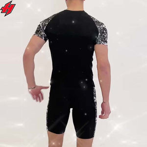 Men's Lightweight Athletic Compression <b>Shorts</b> Set Quick-Drying Yoga Shirts and <b>Shorts</b> <b>Suit</b> for Summer Workouts - Product Image 6