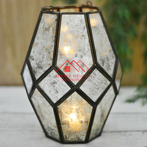 Hexagon Shape <b>Lantern</b> for Home Hotels & Restaurants Decor Modern Antique <b>Brass</b> Decorative Candle <b>Lantern</b> Holder - Product Image 4