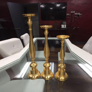 Nuevo Juego de Portavelas de Metal Dorado, 3 Portavelas Hechos a Mano para Decoración de Velas de Té, para el Hogar, Balcón, Jardín, Elegante Soporte para Velas - Product Image 4