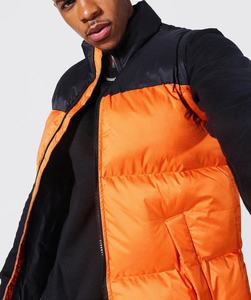 Invierno logotipo personalizado SI venta al por mayor personalizado hombres Stand Collar invierno blanco abajo chaqueta de alta calidad burbuja de talla grande chaqueta acolchada para hombres - Product Image 2