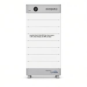 Sistema de Baterías Solares HomeGrid Stack'd de 38.4 KWh - 8 Módulos de Litio de 48V con BMS y Base - Product Image 2