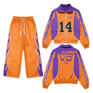 Conjunto Deportivo de Invierno para Hombre, Estilo Hip Hop, Resistente al Viento, Transpirable, con Cierre Elástico, Dos Piezas - Product Image 3