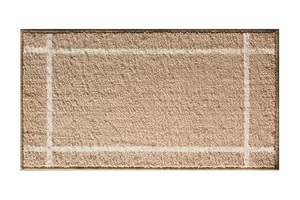 Tappetino da bagno in tessuto marrone chiaro Milos 75x40 cm (Dintex 04302) - Product Image 1