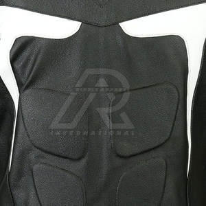 Veste de moto en cuir grande taille de haute qualité pour hommes, design unique et contrasté de couleurs, vêtements de course automobile respirants, toutes saisons - Product Image 6