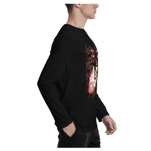 เสื้อยืดคอกลมแขนยาวสำหรับผู้ชายผ้าฝ้าย100% 180ก. เป็นมิตรต่อสิ่งแวดล้อม - Product Image 5