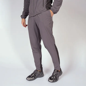 Premium Winter Streetwear Men Hooded Windbreaker <b>Suit</b> 2 Piece Set Reflective Zip Jacket Regular Fit Solid <b>Pants</b> Nighttime - Product Image 5