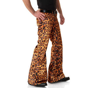 Pantalon décontracté pour homme Brooxly Sports, 100% coton, toile, motif évasé, taille mi-haute, fermeture à cordon, léger, écologique - Product Image 3