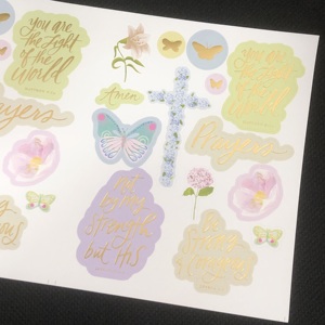 Adesivi Fustellati con Versetti Biblici Cristiani per Scrapbooking, Diari e Studi Biblici - Product Image 3