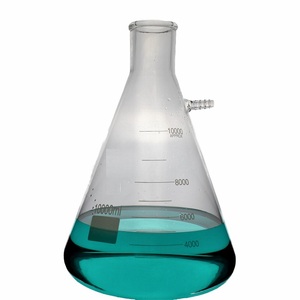 Matraz de vidrio de borosilicato de alta calidad personalizable con diseño de cuello de perno OEM duradero que satisface directamente las necesidades de filtrado de laboratorio - Product Image 3