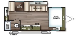 Caravana Mini RV Forest River Fsx 190SS 2018, Usada, en Buen Estado, 4x4, Ligera, Estilo Moderno, Cocina de Lujo, Capacidad para 4 Personas - Product Image 6