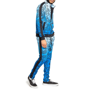 Chándal de sublimación con cremallera superior para hombre, chándal de algodón y poliéster, nuevo diseño, calidad superior, venta al por mayor - Product Image 6