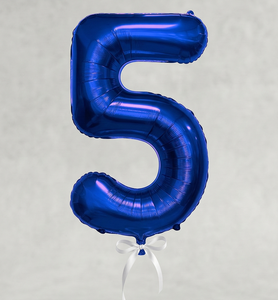 Ballon chiffre N5 bleu foncé 1M modèle 50220 pour fête, fête des mères, remise de diplôme, Nouvel An chinois, Saint-Valentin - Product Image 5