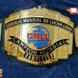 CMLL World Heavyweight Championship Cinturón Adulto Tamaño en Zinc 2mm 4mm - Product Image 1