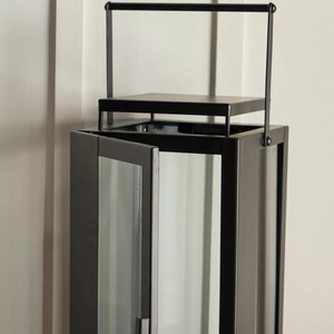 Portavelas de Acero Inoxidable Negro Clásico 2025, Hecho a Mano, con Logotipo Personalizado, Decoración Navideña para el Hogar, Faroles de Pie - Product Image 6