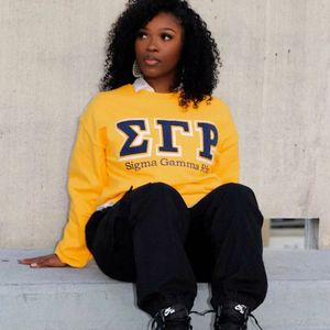 Or Vintage Varsity unisexe sweat-shirt Premium coton pull sororité porter tenue décontractée école événement vêtements - Product Image 3