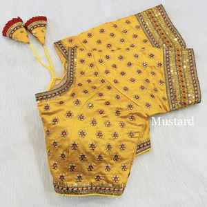 Trabajo nupcial bordado pesado con hermosa blusa Latkan - Product Image 3