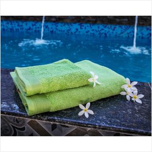 ผ้าขนหนูเทอร์รี่สีเขียวแห้งอย่างรวดเร็วผ้าขนหนูอาบน้ำเทอร์รี่โรงแรมและบ้านเทอร์รี่ผ้าขนหนูผู้ผลิต - Product Image 1