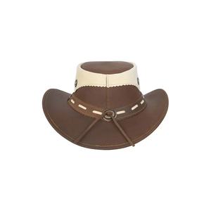 Sombrero de Vaquero Clásico Personalizado de Fieltro 100% Cuero, Ala Ancha, Banda de Cuero, Estilo Occidental, para Deportes, Casual - Product Image 4