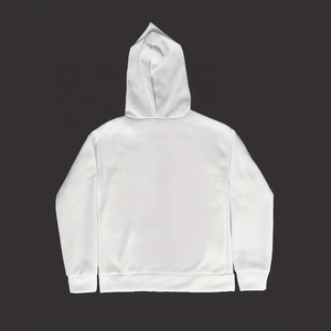 Sweat à capuche zippé en coton épais avec strass perlé pour hommes, couleur unie, pour la saison d'hiver - Product Image 2