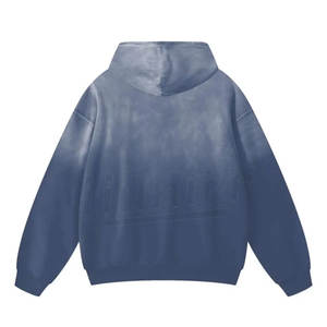 Sweat à capuche délavé à l'acide lourd de haute qualité 100% sweat à capuche en coton conception personnalisée unisexe sweats à capuche délavés à l'acide pour hommes - Product Image 4