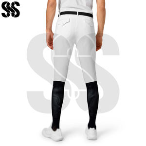 กางเกงขี่ม้าผู้ชายคุณภาพสูง ผ้าผสมคอตตอน/โพลีเอสเตอร์/สแปนเด็กซ์ ทรงเข้ารูป ยืดหยุ่น ซักเครื่องได้ ผลิตตามสั่ง - Product Image 3