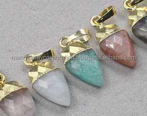 จี้อัญมณีรูปเกลือกกลิ้งทำจากคริสตัลหลากสีที่สวยที่สุดในอินเดียจี้เงินจี้925จี้ฤดูร้อนสำหรับเครื่องประดับแบบทำมือ - Product Image 3