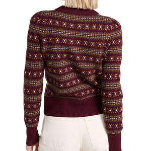 Pulls décontractés en coton léger pour femmes 2026, hauts à manches longues, respirants, col montant, pull d'hiver, vêtements tendance, devant - Product Image 3