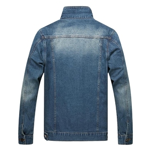 Logo personnalisé Veste en jean bleue 100% coton de haute qualité pour hommes Veste tricotée de qualité supérieure - Product Image 3