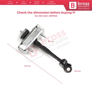 BDP1546 Butée de porte avant avec limiteur pour Sequoia MK2 XK60 2008-2022 Tundra MK2 XK50 2007-2021 4 portes 68620-0C023 - Product Image 5
