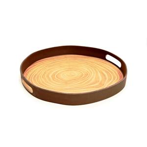 Borde de corteza Plato de madera Efecto de madera grande Corteza Producto de Venta caliente Cuenco decorativo de madera de mango con corteza de árbol Hecho EN LA India - Product Image 3