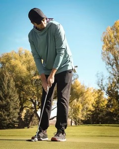 Nuevo Oem Plain Custom Sudaderas con capucha Costura Sublimación Impreso Mens Ligero Pullover Golf Hoodie - Product Image 5