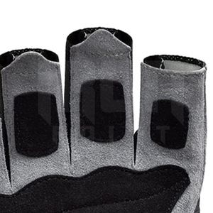 ถุงมือยกน้ำหนักแบบครึ่งนิ้วสำหรับผู้ชายผู้หญิงถุงมือยกน้ำหนักแบบปรับแต่งได้สีทึบดีไซน์ที่ดีที่สุด - Product Image 3