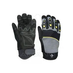 Pelle sintetica resistente alle vibrazioni guanti meccanici resistenti agli urti realizzati <span class=keywords><strong>In</strong></span> <span class=keywords><strong>Pakistan</strong></span> guanti meccanici - Product Image 1