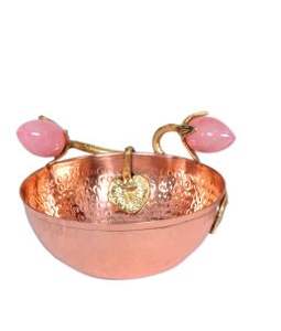 Handmade <b>Copper</b> Flower Pot Unique Minimalist Hammered Design Tabletop <b>Vase</b> Home Decorative Accessories - Product Image 4