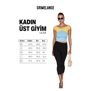 GRIMELANGE Blusa de Mujer con Detalle de Nudo en Contraste, Suave y Elástica - Product Image 6