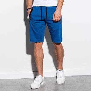 Pantalones cortos de chándal con logotipo de marca personalizado de alta calidad, pantalones cortos de diseñador sólidos hasta la rodilla con dobladillo crudo de lana de algodón esencial de peso pesado - Product Image 1