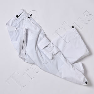 Pantalones de Nieve Impermeables Blancos Premium con Cintura Ajustable, Bolsillos con Cremallera, Forro Cálido y Diseño Aislado Holgado - Product Image 3