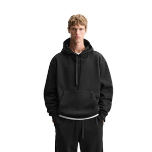 Ensemble de survêtement deux pièces pour homme, grande taille, automne-hiver, mode sportive, sweat-shirt à capuche, pantalon de survêtement, 100% coton respirant - Product Image 3