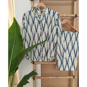 ชุดโซฟาสำหรับผู้หญิง Ikat Symphony พร้อมชุดผ้าฝ้าย/ใยไผ่ระบายอากาศได้ดี ชุด 2 ชิ้น เหมาะสำหรับนั่งพักผ่อนกลางแจ้งอย่างสบาย - Product Image 6