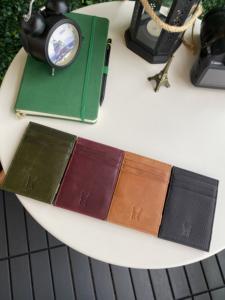 Tarjetero de diseño especial Tamaño 11cm-7,7 cm Cuero 100% genuino con diferentes opciones de color-Hecho en Turquía - Product Image 5